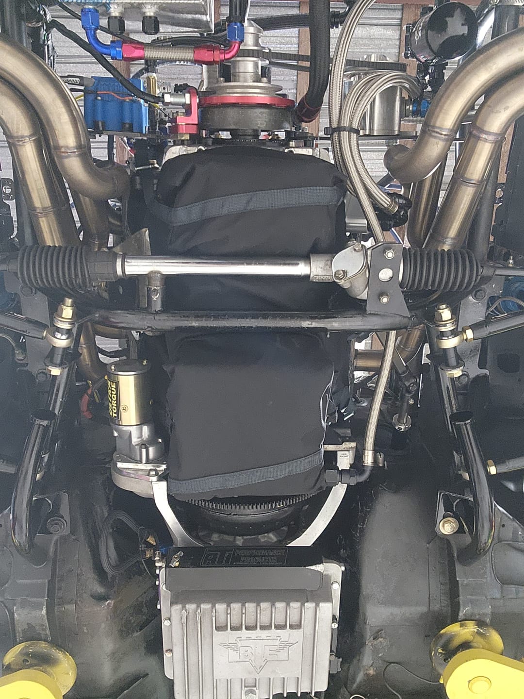 Customer photo review of Motion Raceworks SBF Engine Diaper for Dual Sump for Moroso 20534 / 20520 and similar Oil Pan