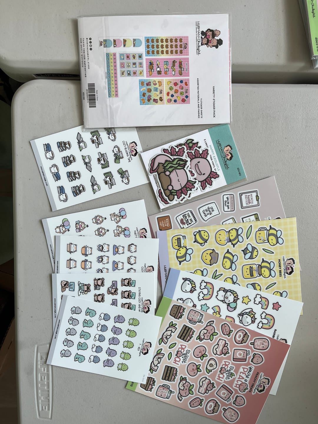 Customer photo review of Sticker Sampler Set