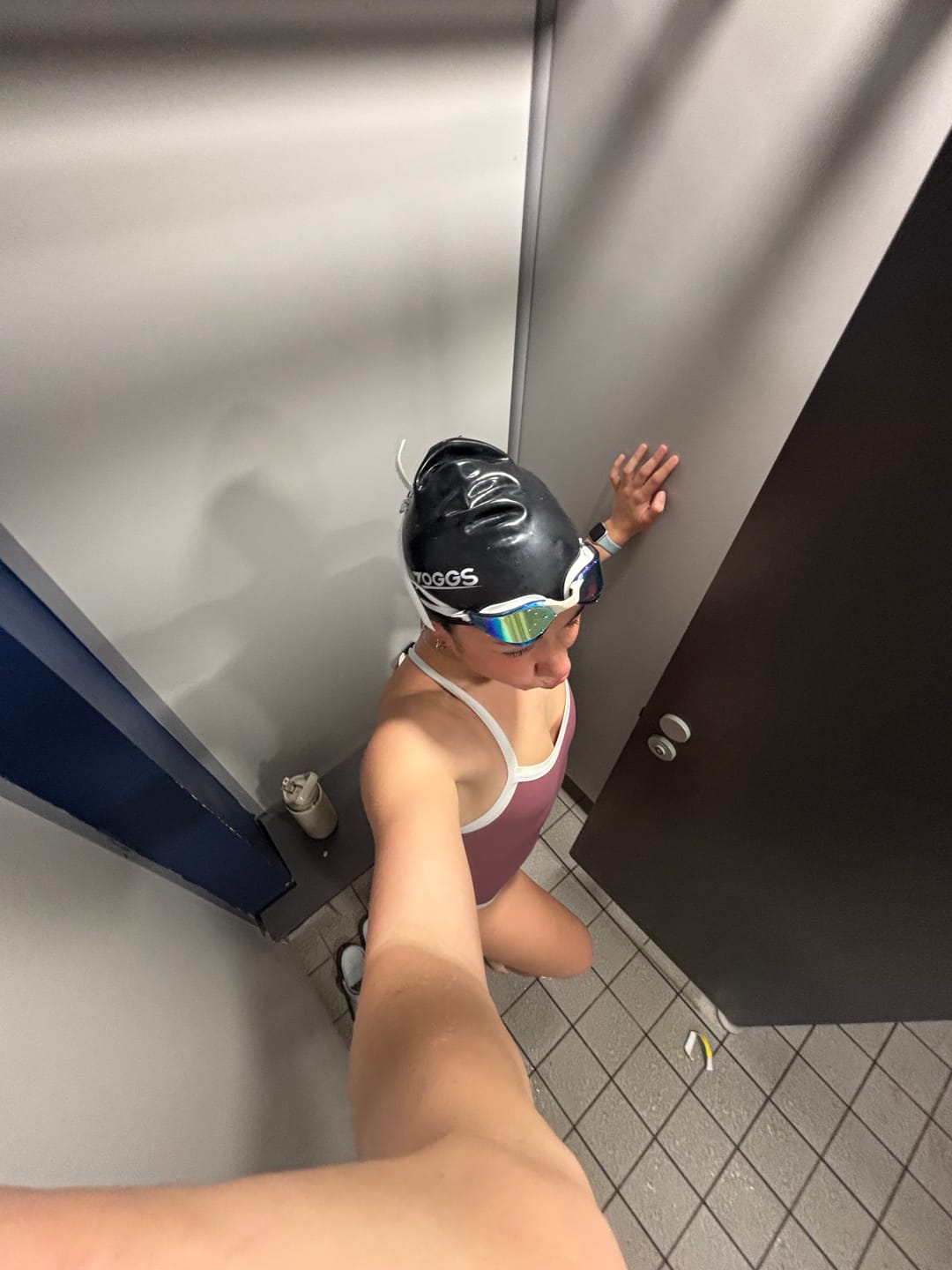 Customer photo review of Seamless Swim Cap