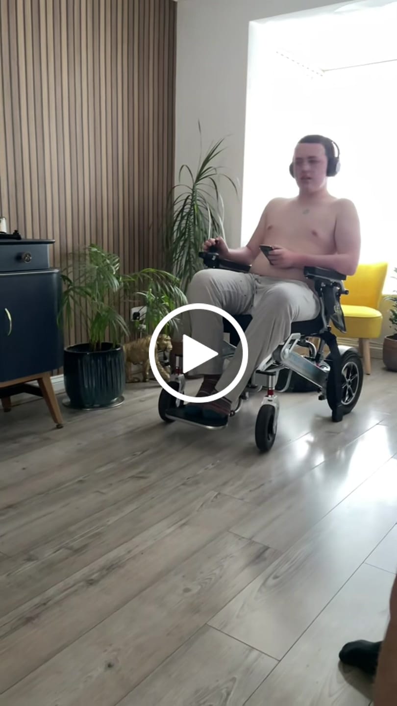 Customer video review of Lightweight Electric Wheelchair Freedom Elite ST