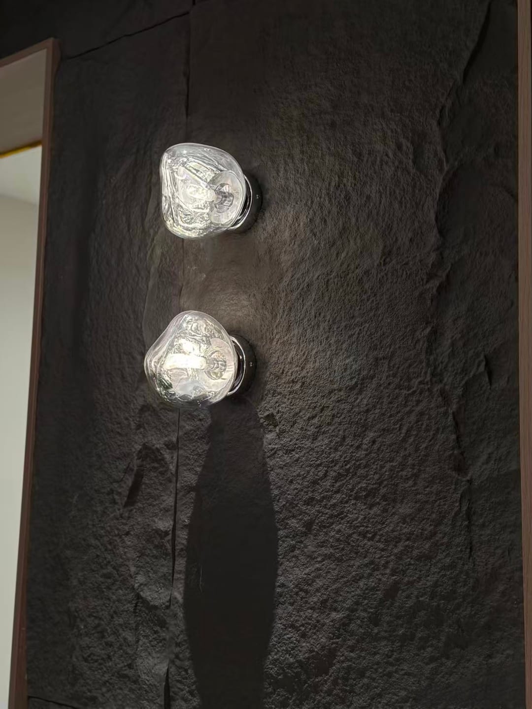 Customer photo review of Tambora Lava Wall Sconce, Bulb Version