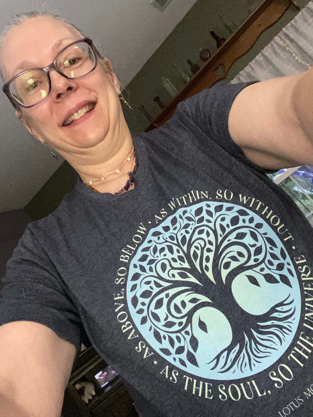 Customer photo review of As Above So Below Tee