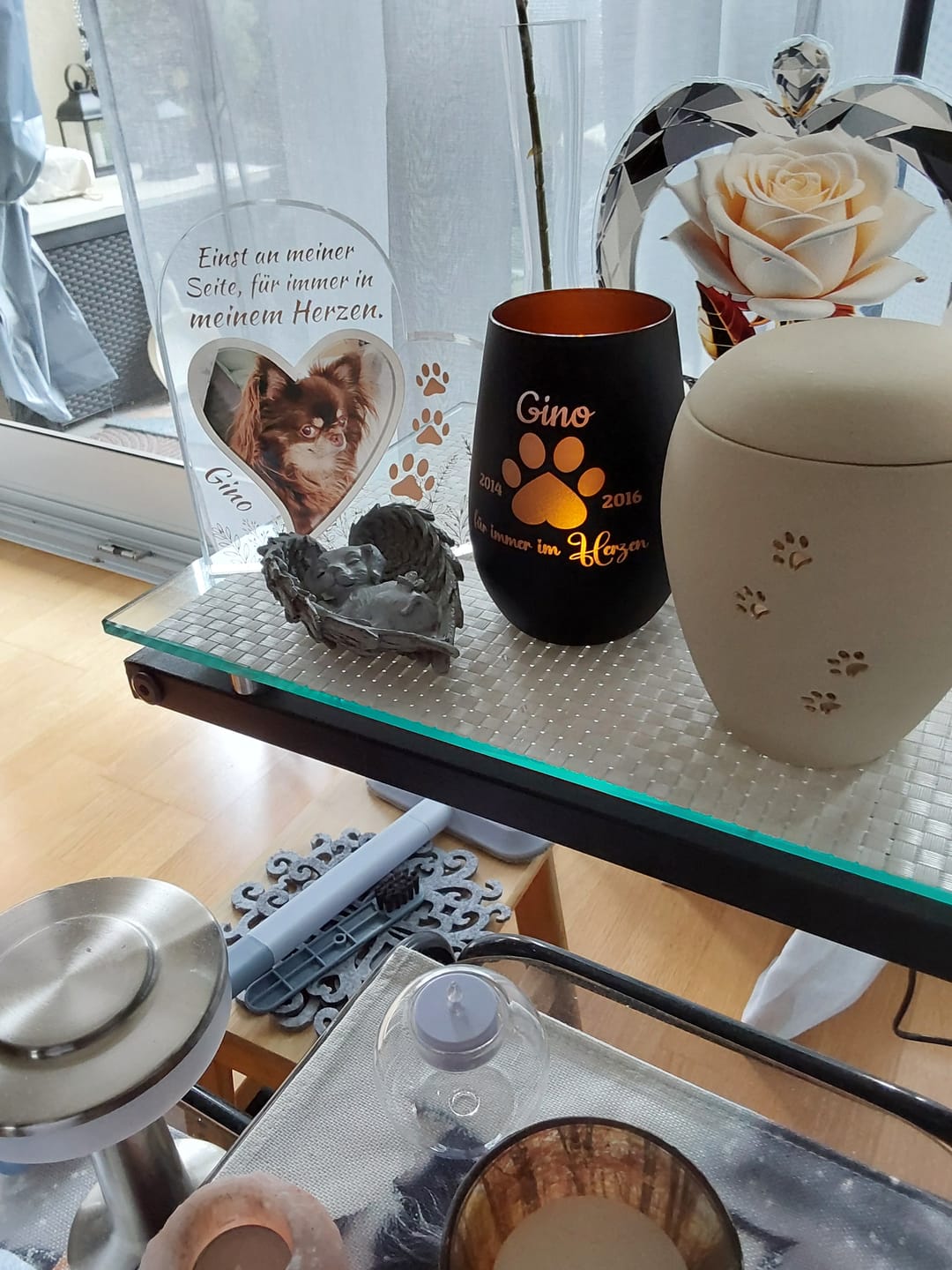 Customer photo review of Personalisiertes Glasherz - Einst an meiner Seite
