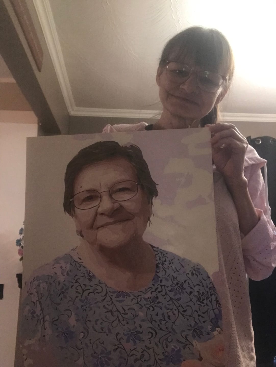 Customer photo review of Custom Paint by Number Kit