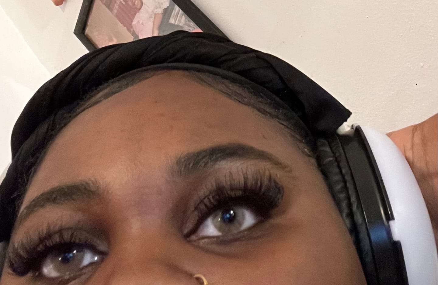 Customer photo review of Hidrocor AVELA Brown Prescription Colored Contact Lenses