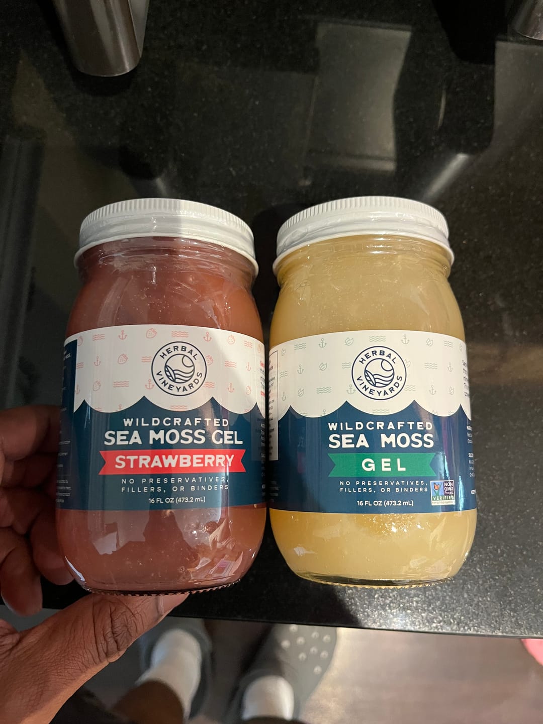 Customer photo review of EXCLUSIVE GOLD SEA MOSS GEL