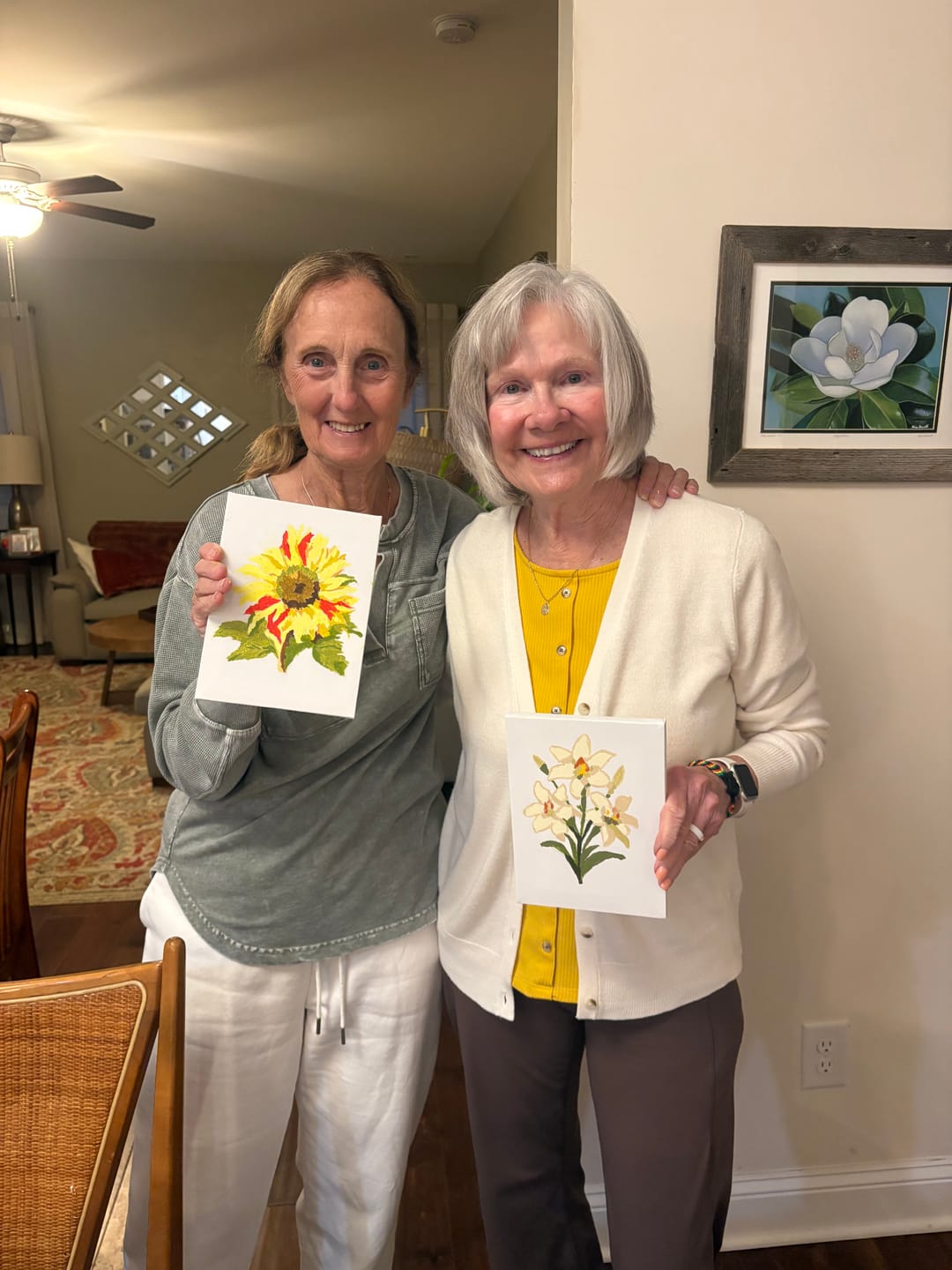 Customer photo review of 6 Mini Paintings - Flowers Set 2.0