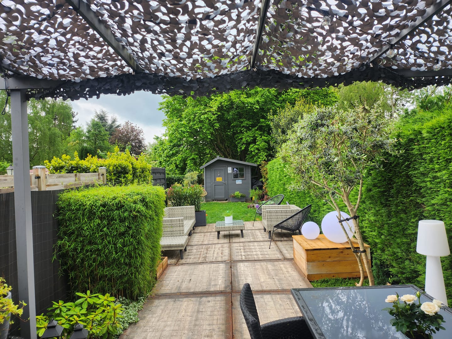 Customer photo review of Filet de camouflage renforcé gris