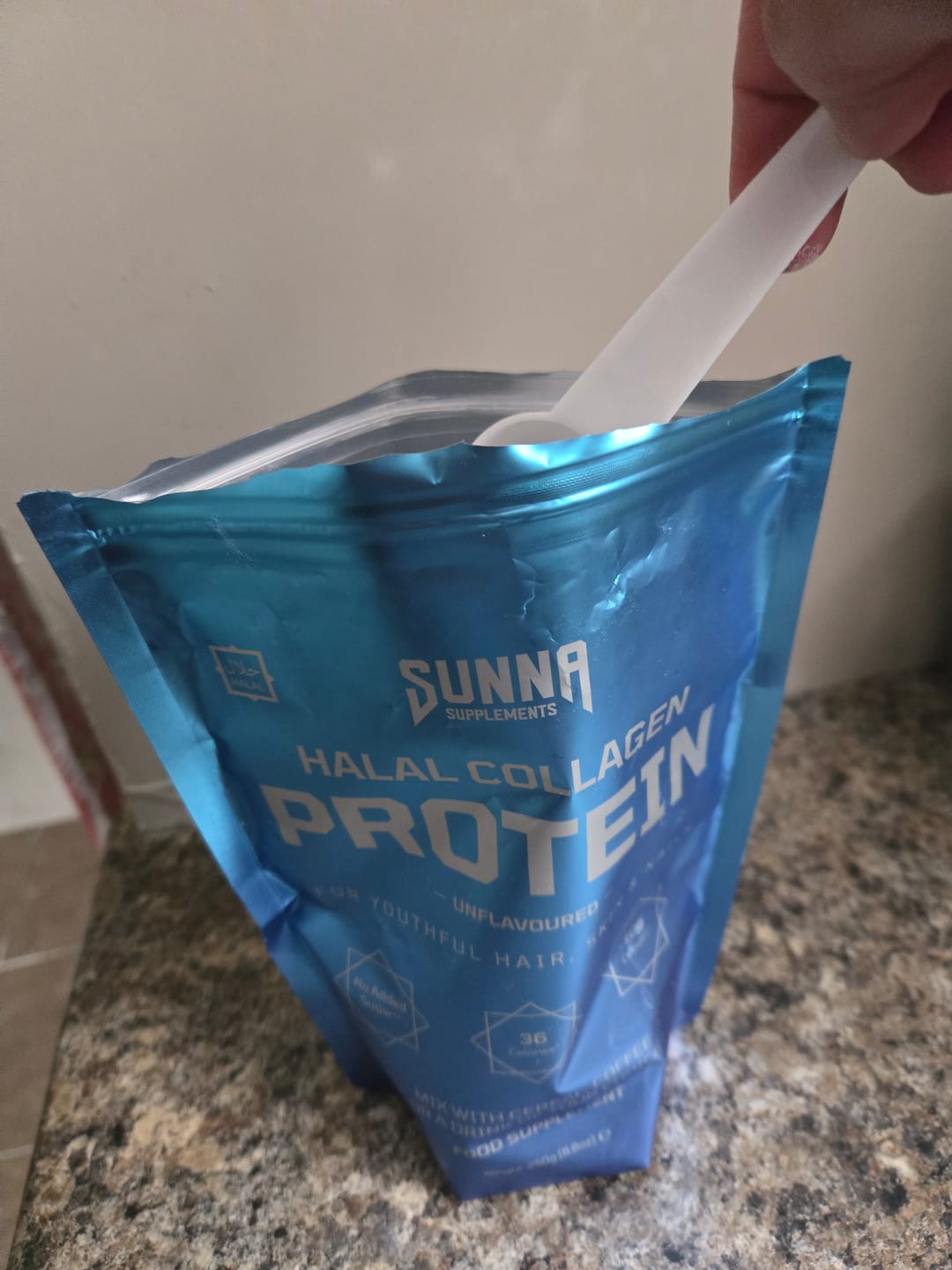 Customer photo review of Halal Collagen Protein