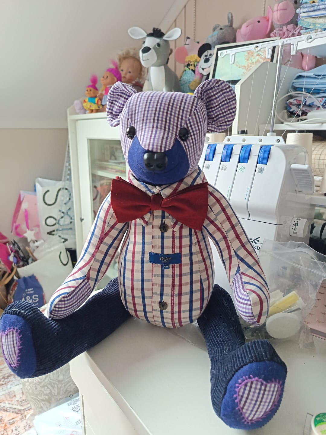 Customer photo review of Memory Bear FREE PATTERN