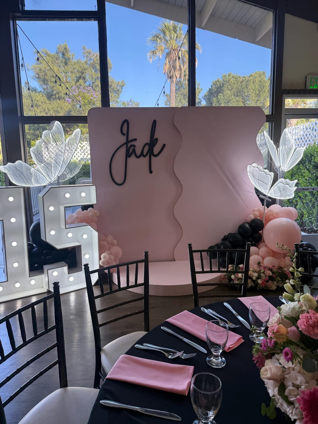 Customer photo review of Wood Name Sign