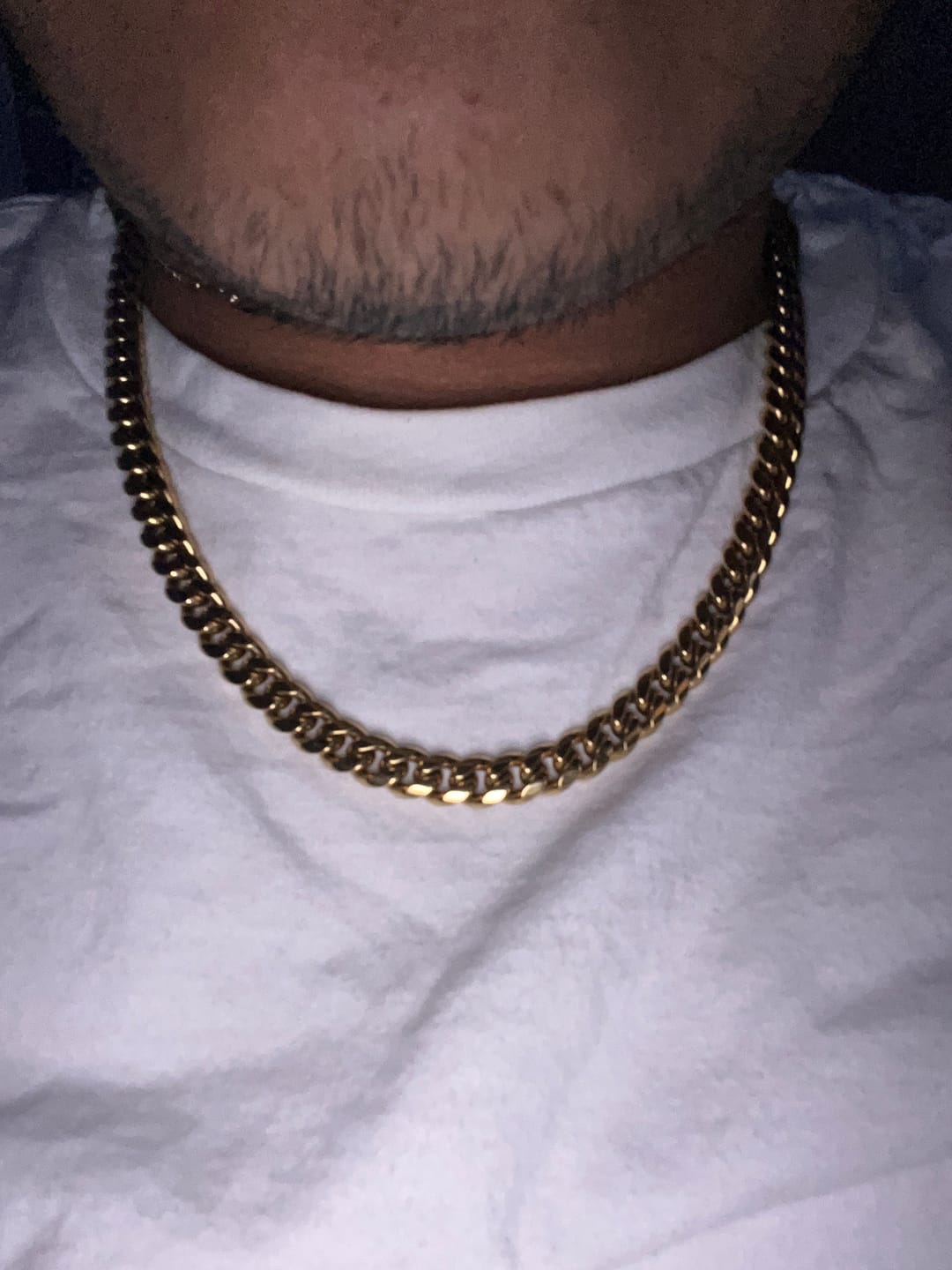 Customer photo review of Kids Script Iced Letter Necklace