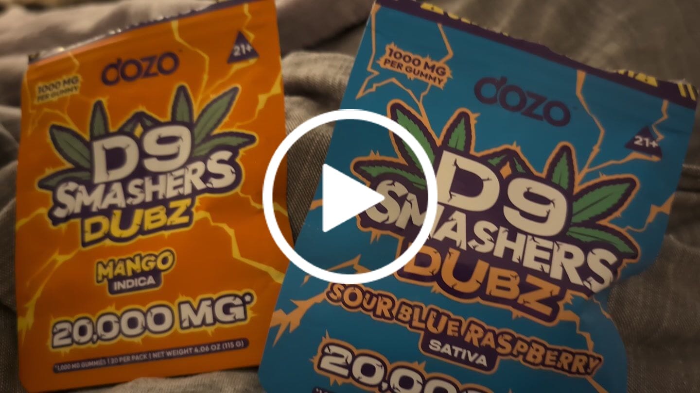 Customer video review of 20k D9 Smasher - 1000mg/gummy
