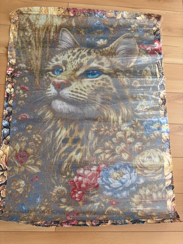 Customer photo review of 5D Diamond Painting – Golden Leopard Bloom