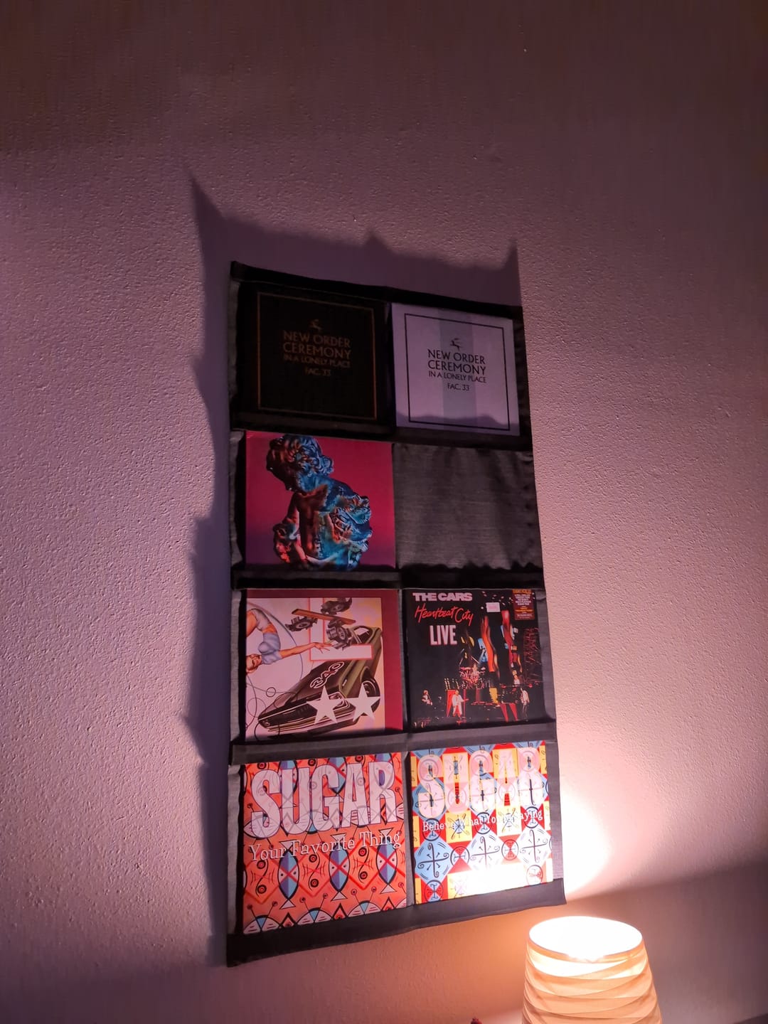 Customer photo review of 12" Vinyl Record Display Frame - LP Wall Storage