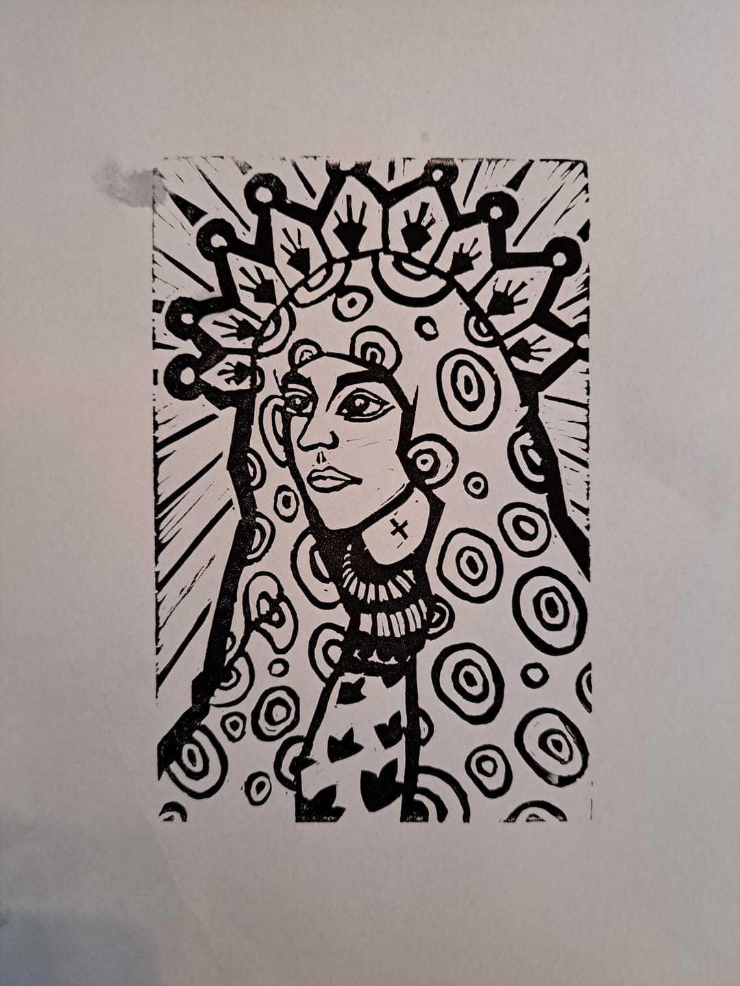 Customer photo review of Linoleum printing press felt, 2 pieces
