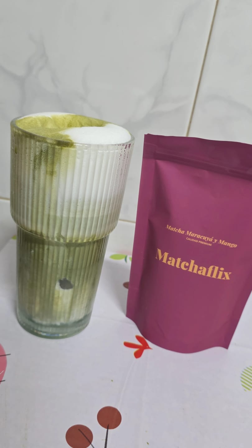Customer photo review of Té Matcha Premium Maracuyá y Mango