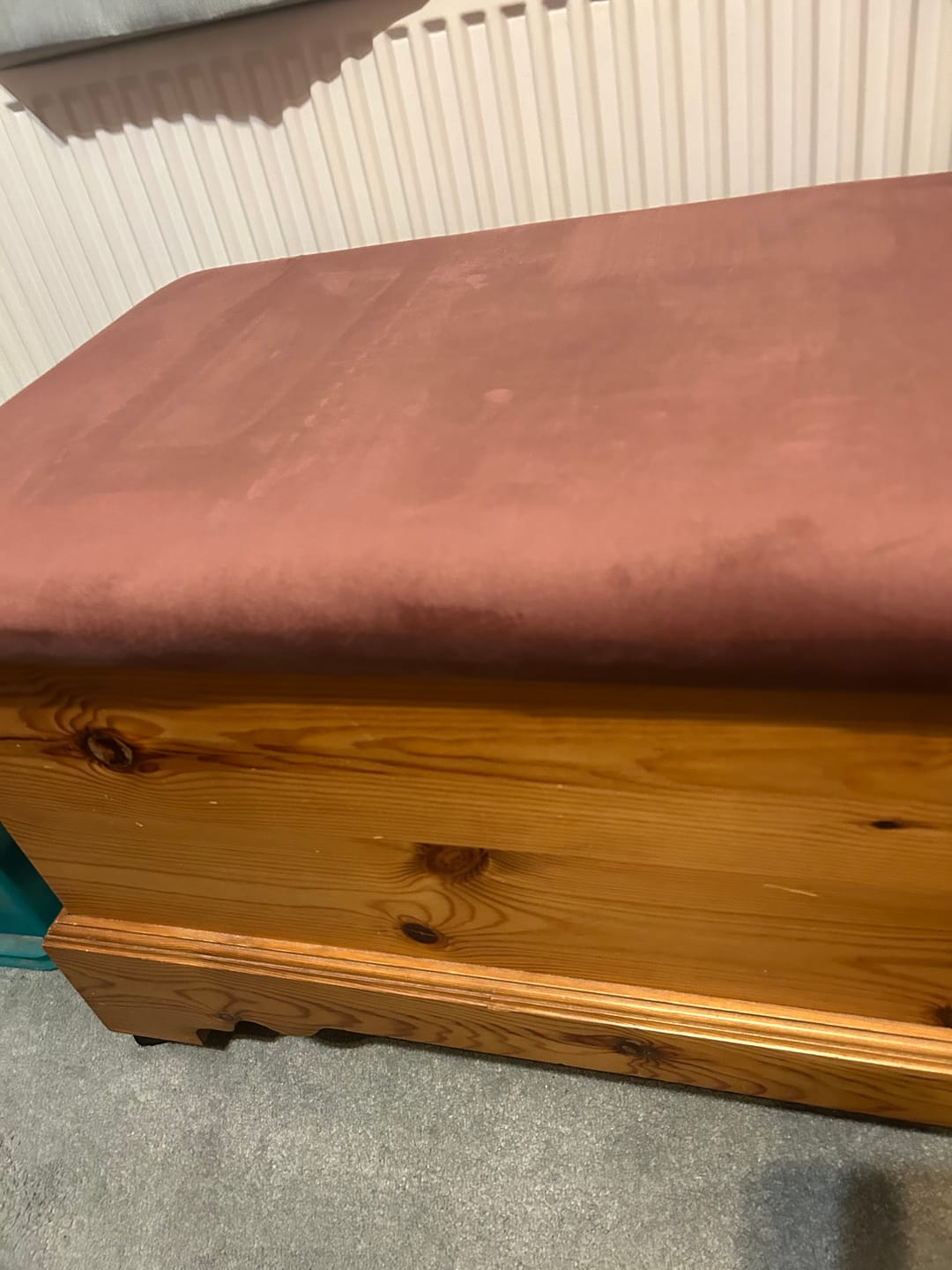 Customer photo review of Plain Upholstery Velvet Fabric