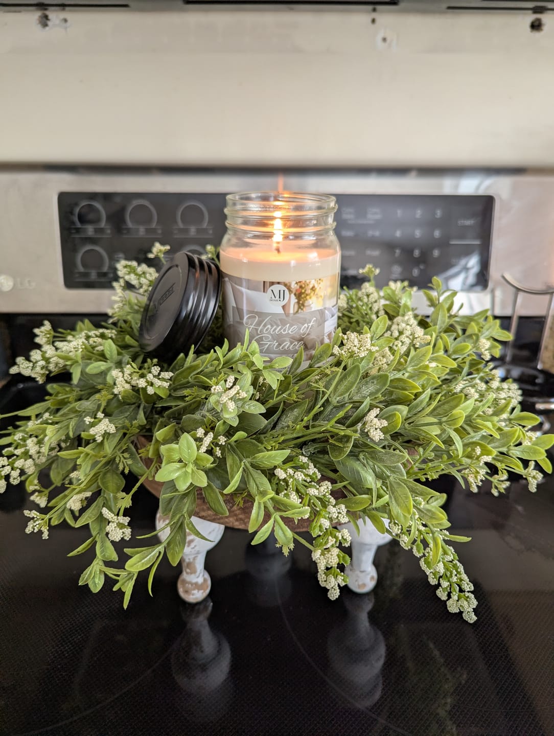 Customer photo review of Classic Mason Jar Soy Candle
