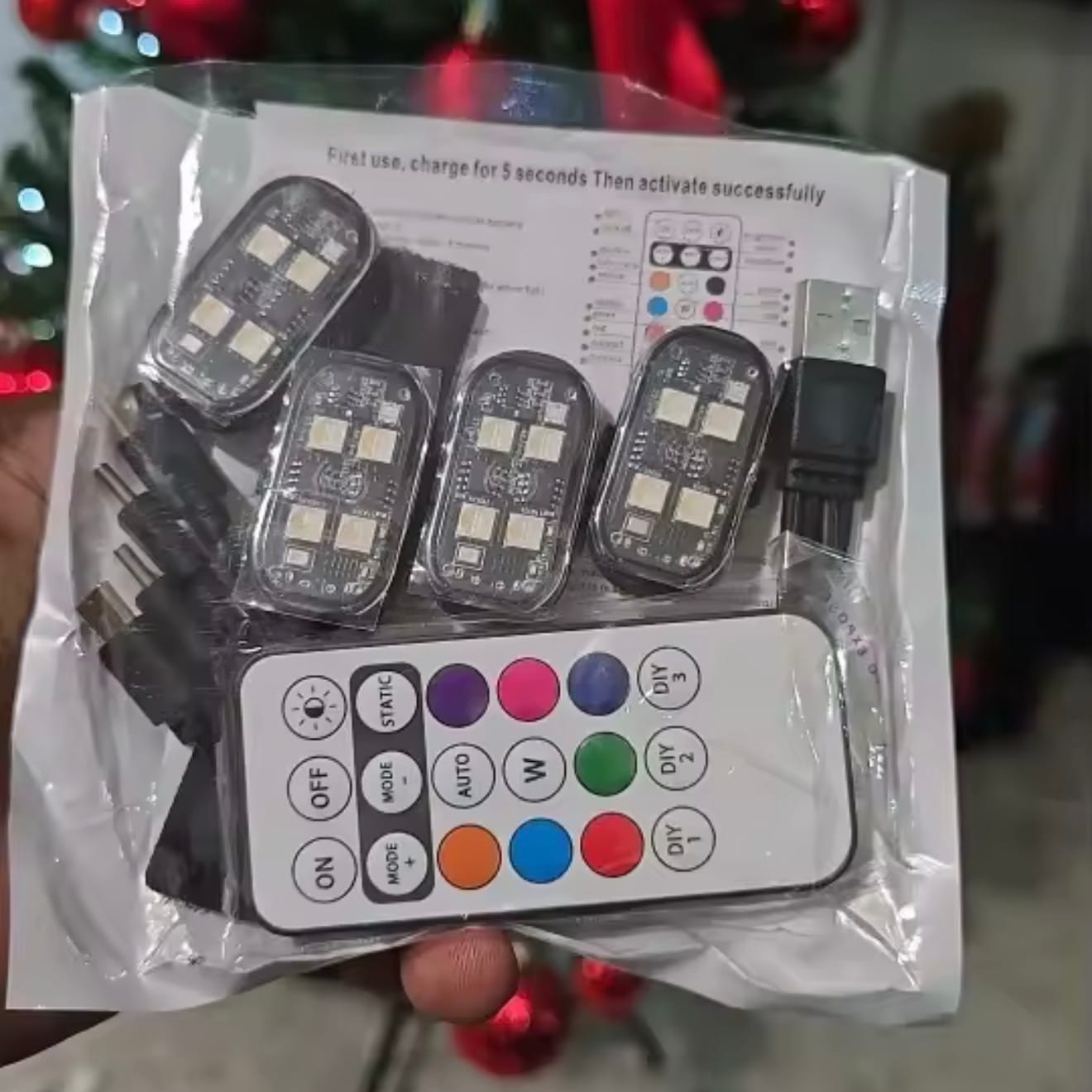 Customer photo review of Kit Premium Iluminación Ambiental LED RGB