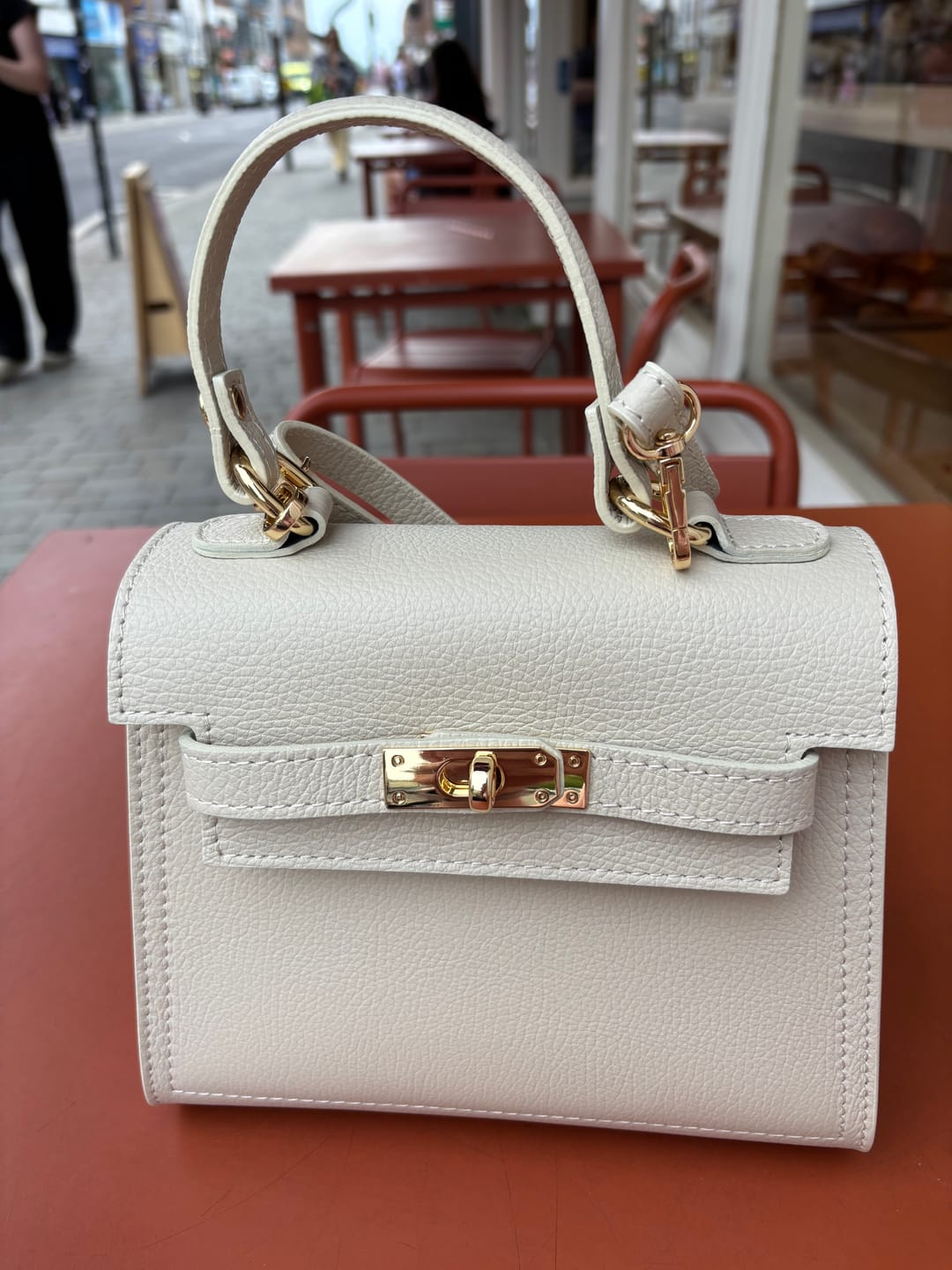 Customer photo review of Polly Top Handle Bag