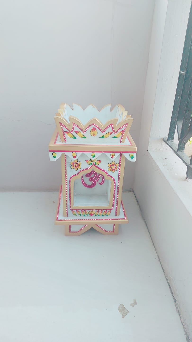 Customer photo review of Marble Tulsi Pot, Traditional Painting (Small) - Handicraft Bazaar