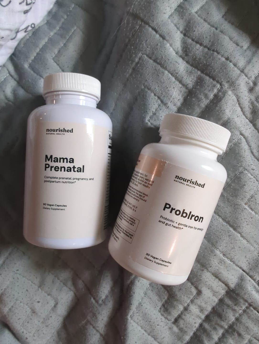 Customer photo review of Iron + Multi Basics - Pregnancy, Fertility + Postpartum Bundle - Bundle & Save