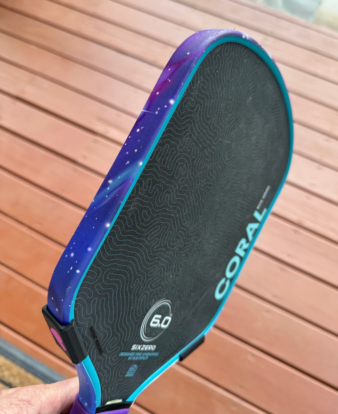 Customer photo review of Galaxy Edge Tape (3 pack) - Pickleball Paddle Edge Tape