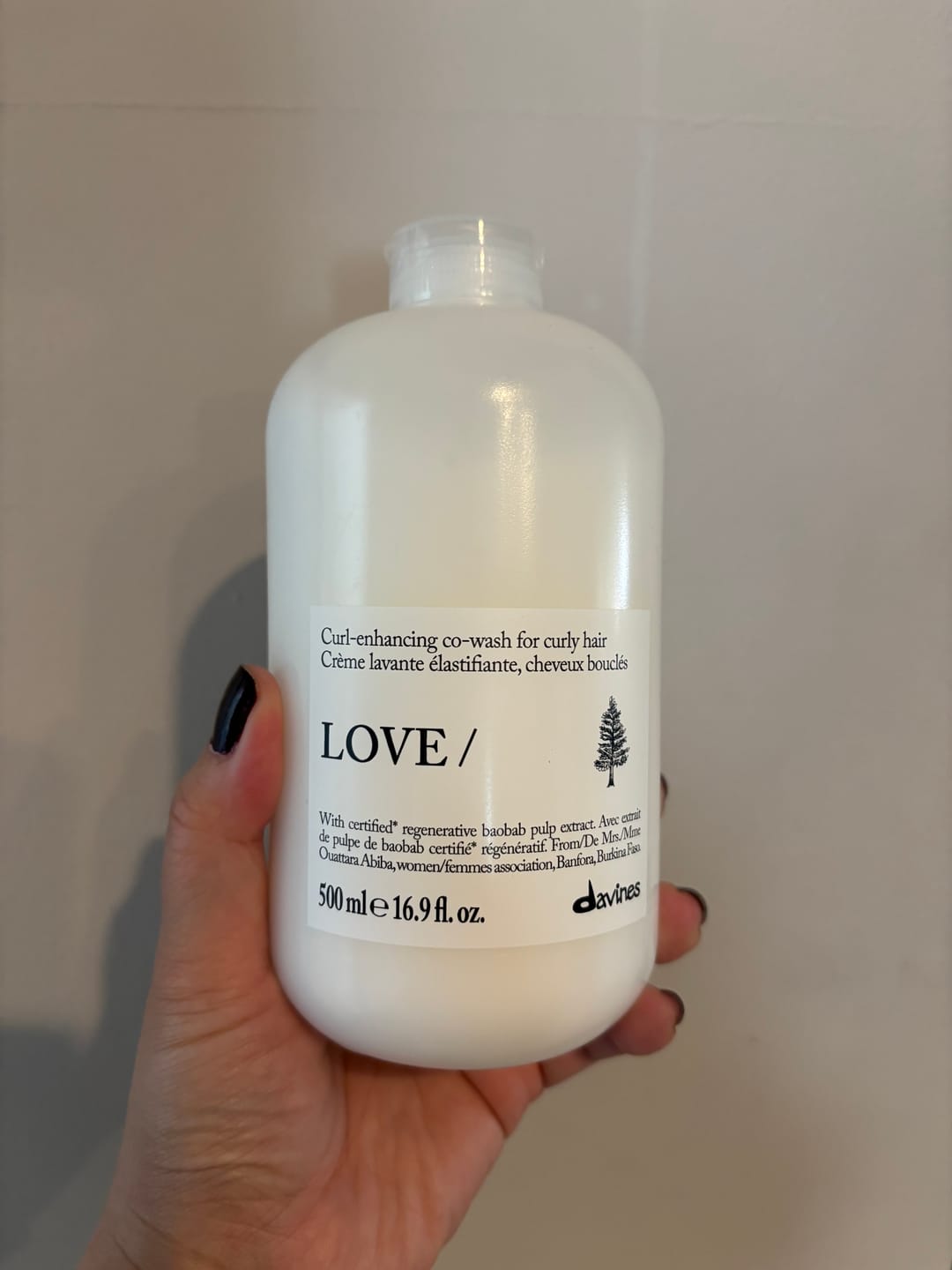 Customer photo review of LOVE CURL Co-wash