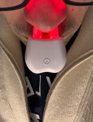 Customer photo review of Dispositivo nasal luz roja