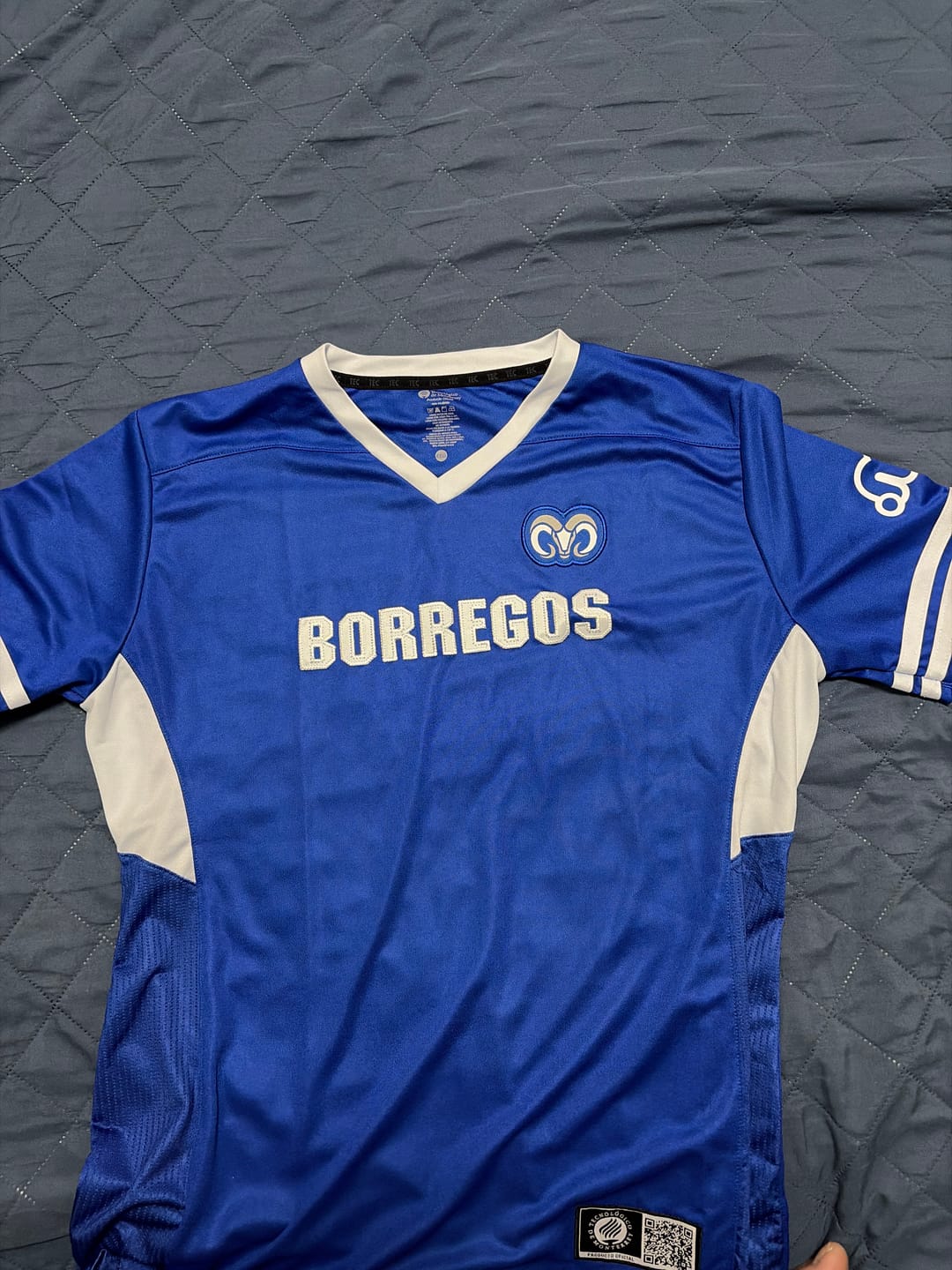 Customer photo review of Jersey Oficial Borregos Local Sin Número para Dama azul