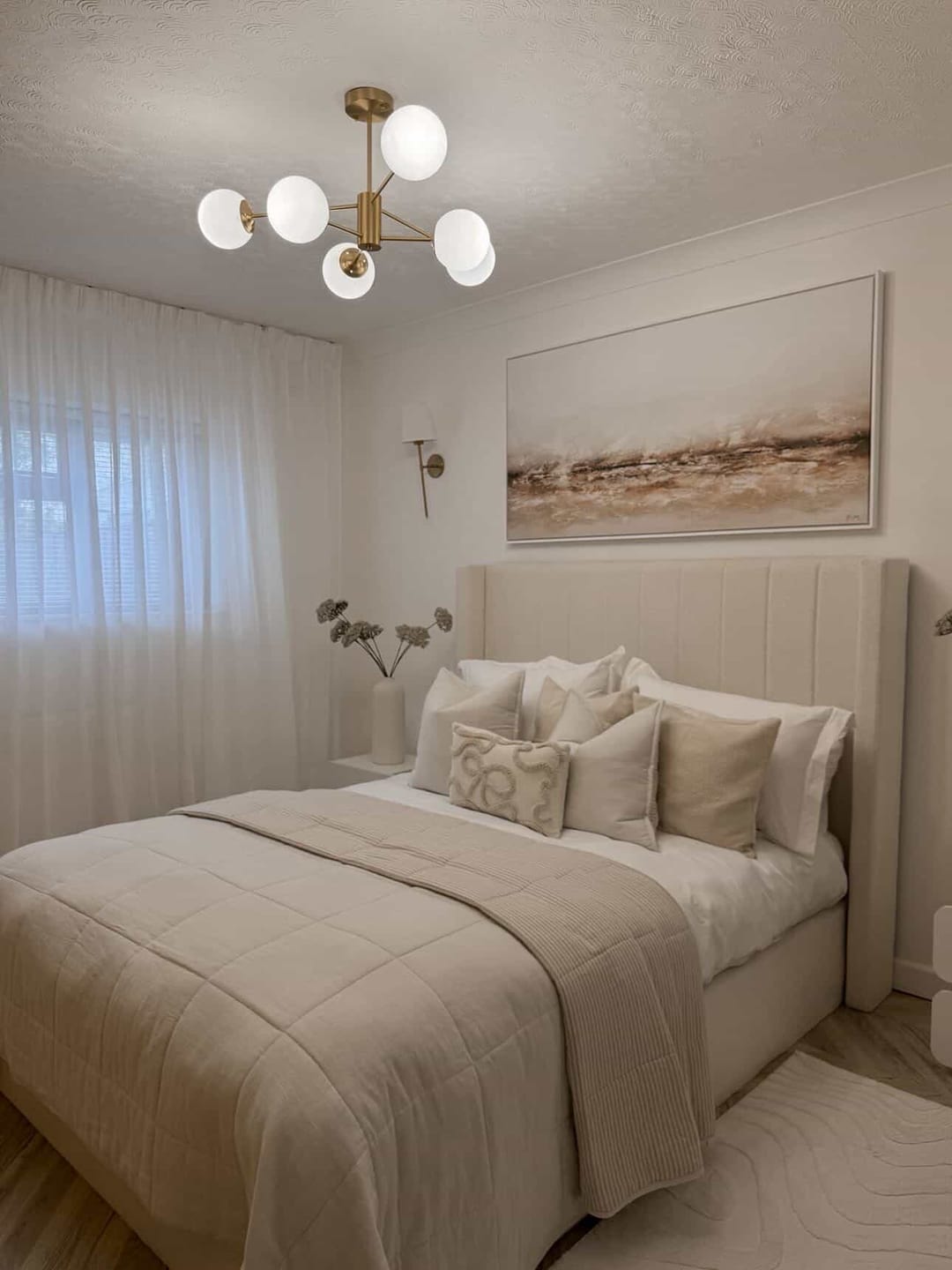 Customer photo review of 6/8/12-Light Mid-Century Modern Opal White Glass Globe Chandelier