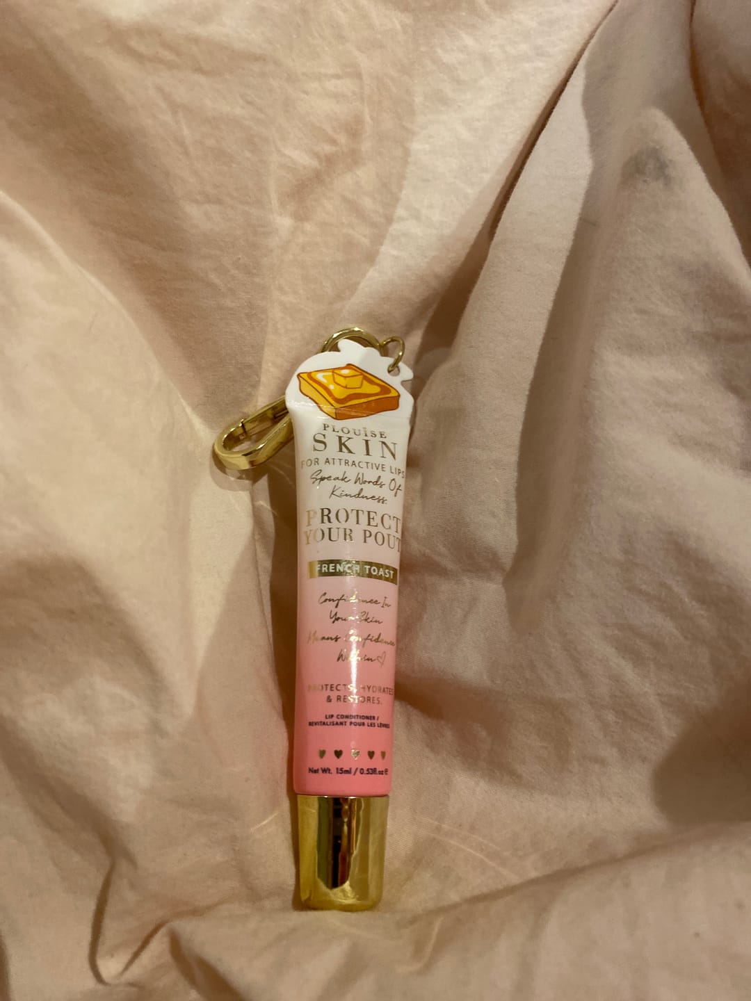Vásárlói fotóértékelés a Protect Your Pout kulcstartó ajakápolóról