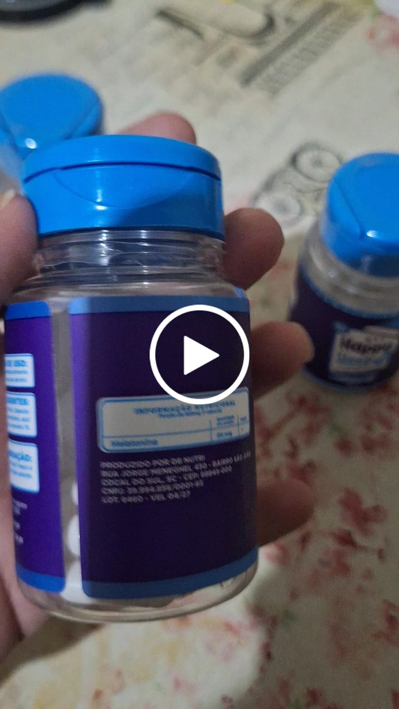 Customer video review of Melatonina Happy Sleep - 1 Pote (30 dias de uso)