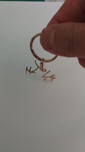 Customer photo review of お絵描きが素敵なアクセサリーに大変身♪お絵描きアクセサリー