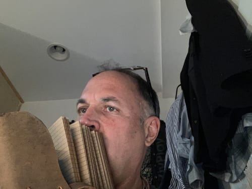 Customer photo review of Leather Journal Notebook