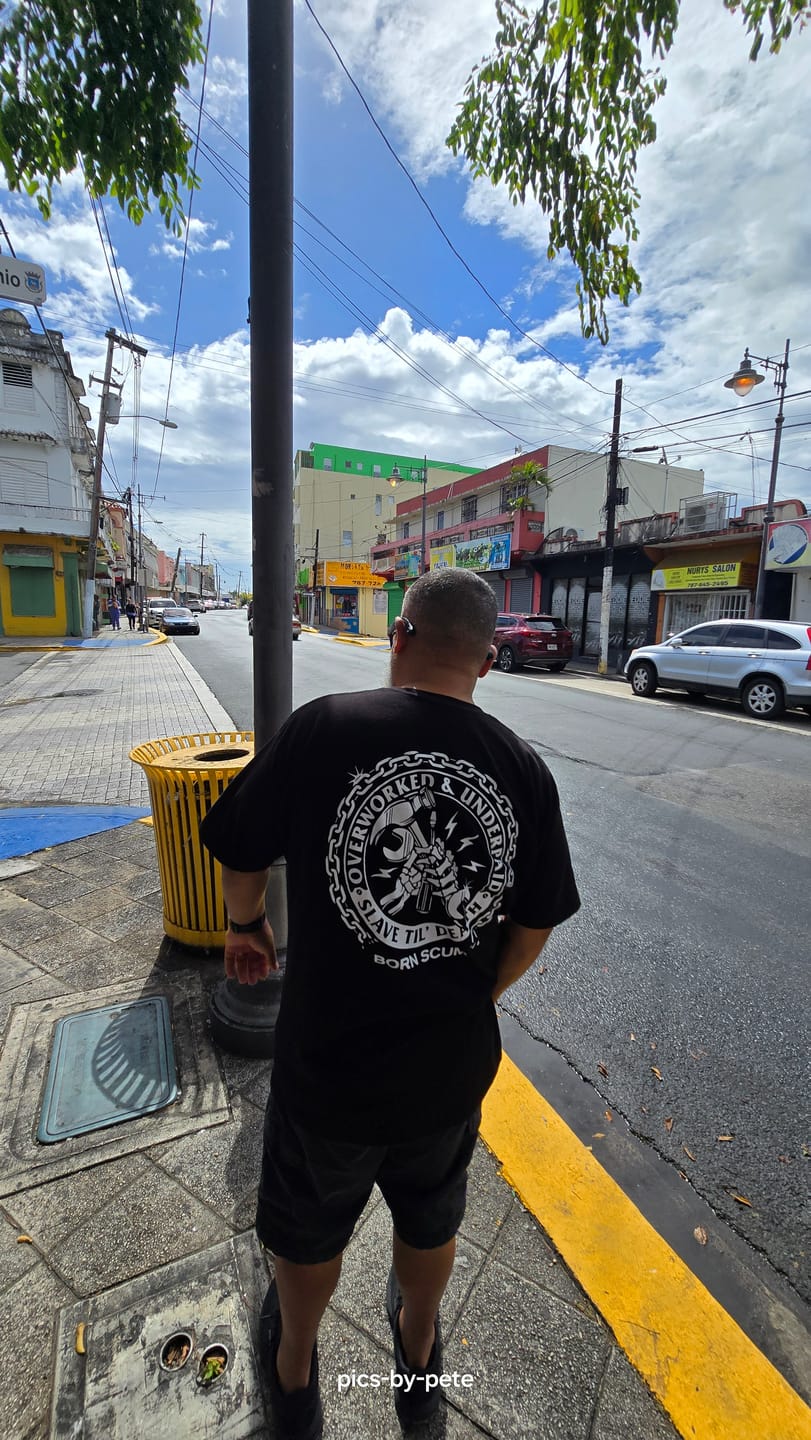 Customer photo review of OVERWORKED T-SHIRT