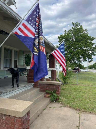 Customer photo review of Seabees Can Do American Eagle Flag