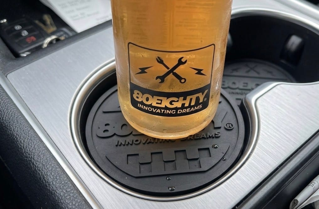 Customer photo review of 80Eighty® Cup Holder Coaster Set