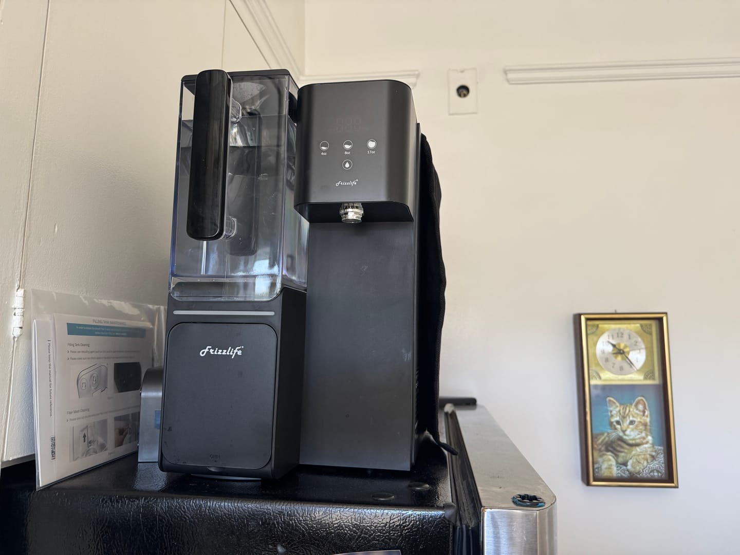Customer photo review of 【Pre Order】Frizzlife Countertop Reverse Osmosis System with Alkaline Water, WB99-C