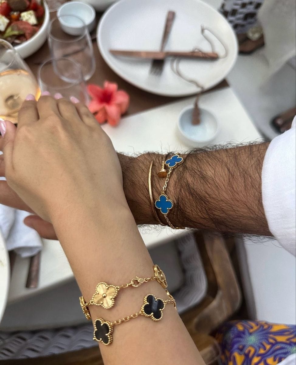 Customer photo review of MX four leaf clover bracelet