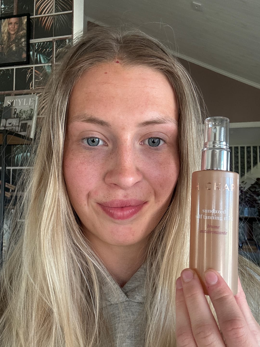 Customer photo review of Sundazed Self Tanning Mist