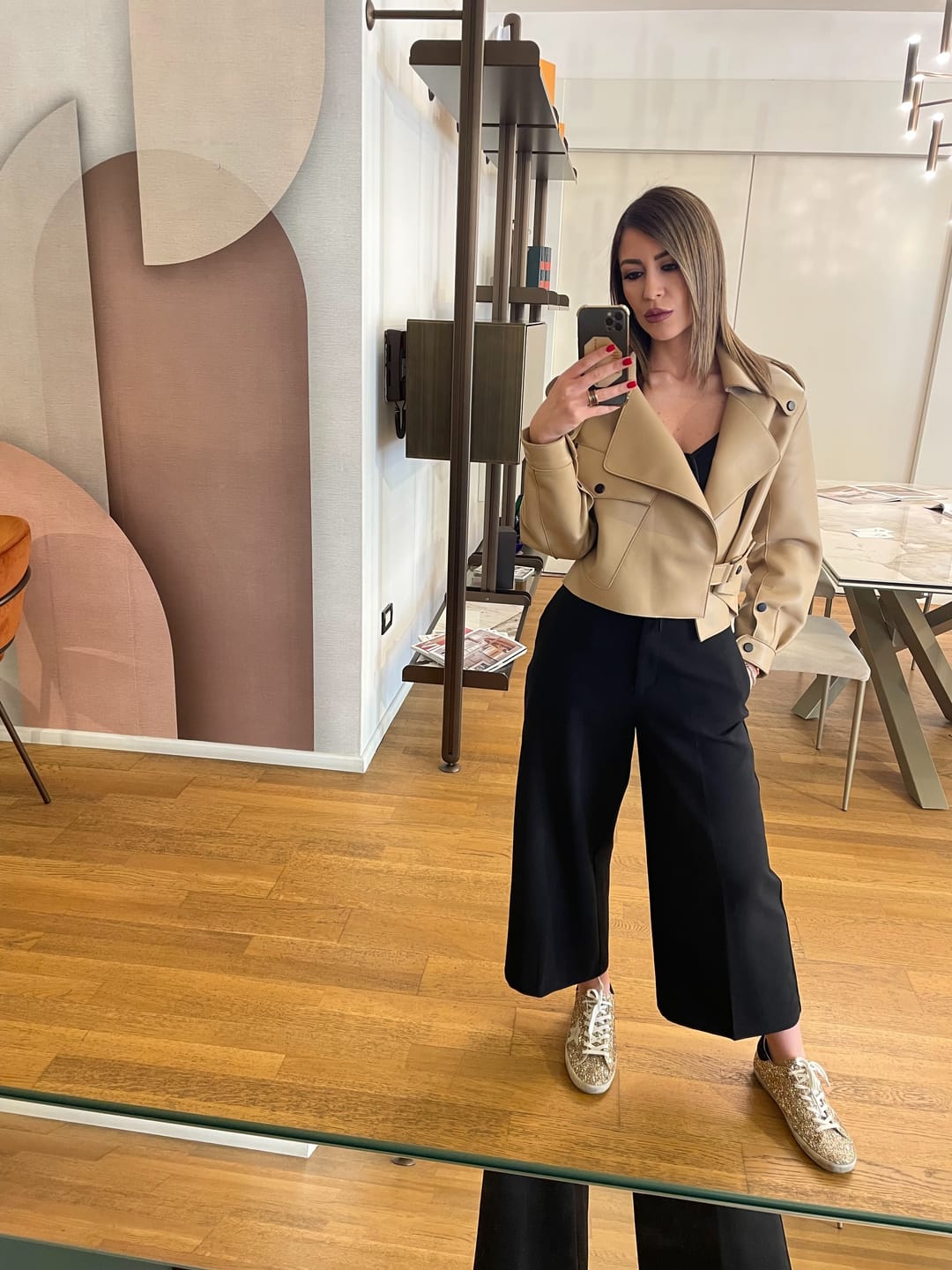 Customer photo review of Chiodo Ilaria in Pelle di Agnello Beige