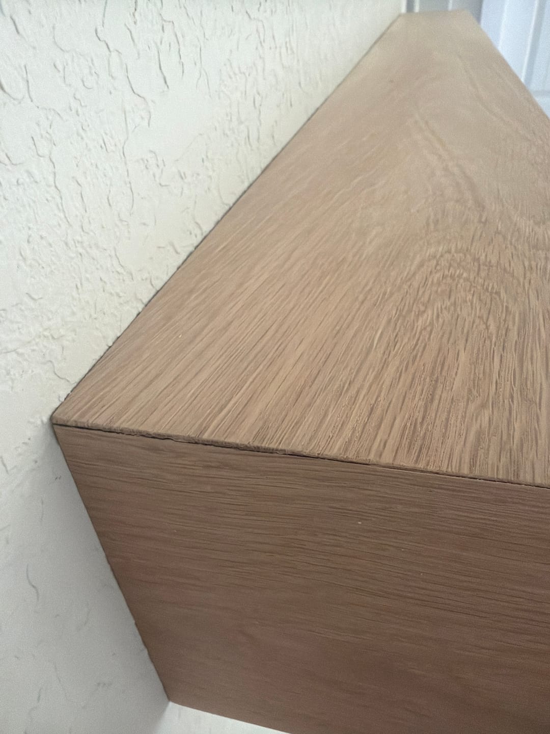 Customer photo review of White Oak Fireplace Mantel