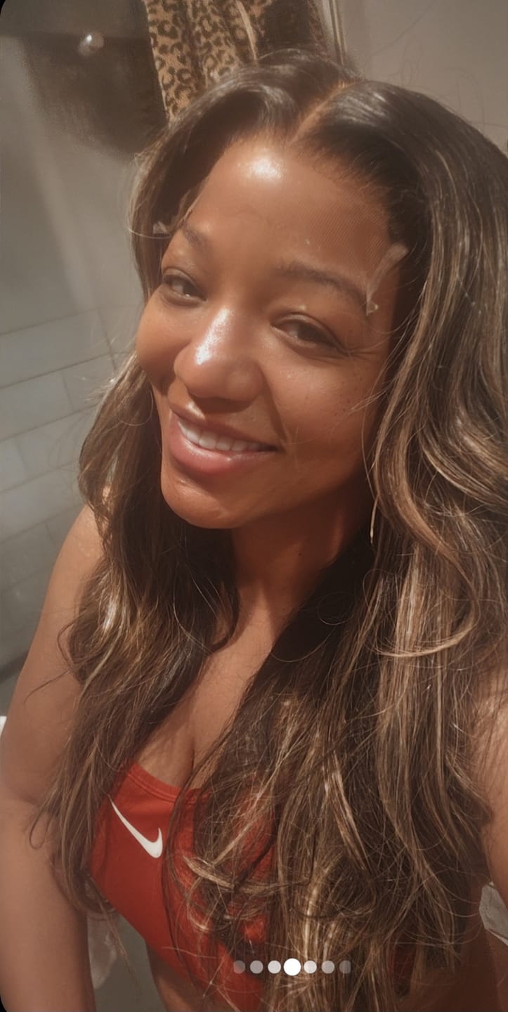 Customer photo review of HD Lace Closure - Ash Honey Carmel with Dark Roots