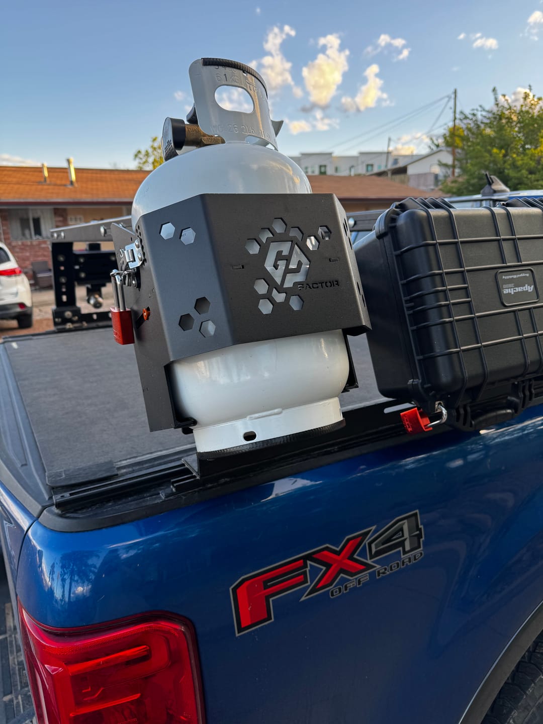 Customer photo review of GP Propane Tank Mount for 10lb propane tanks - Universal Fit