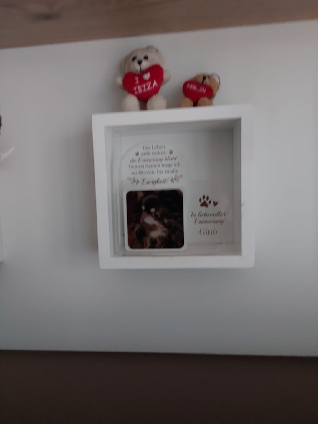 Customer photo review of Personalisiertes Glasherz - Die Erinnerung bleibt
