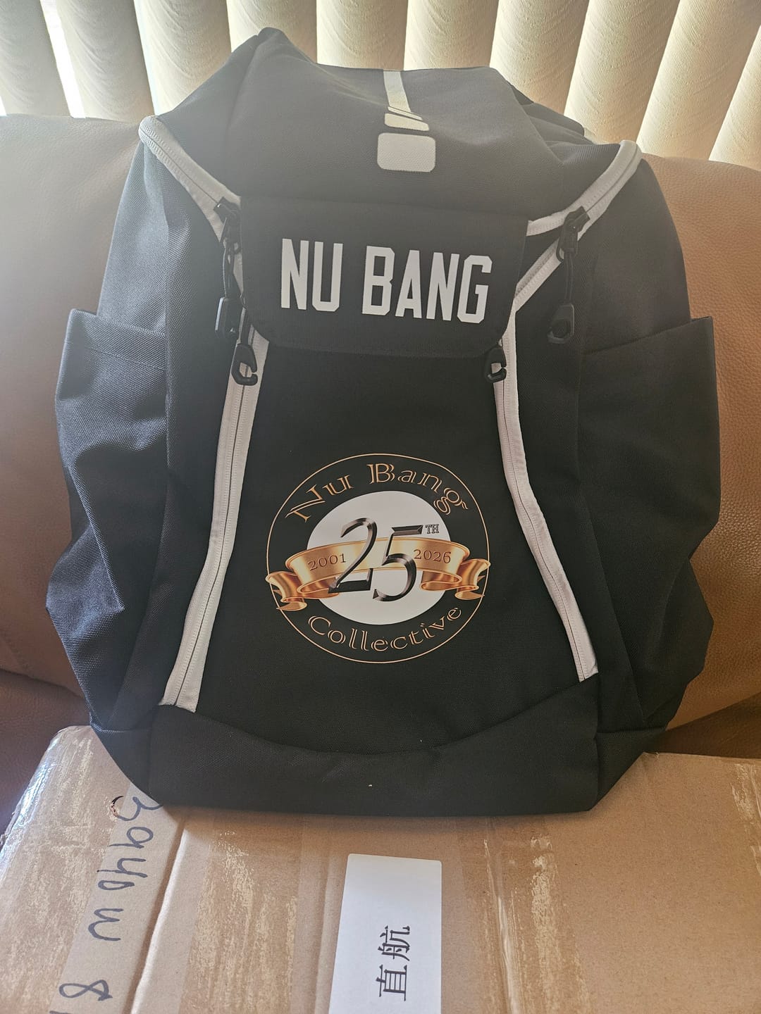 Customer photo review of Custom Basketball Backpack – Large Capacity Oxford Sports Training Backpack with Ball Storage Compartment