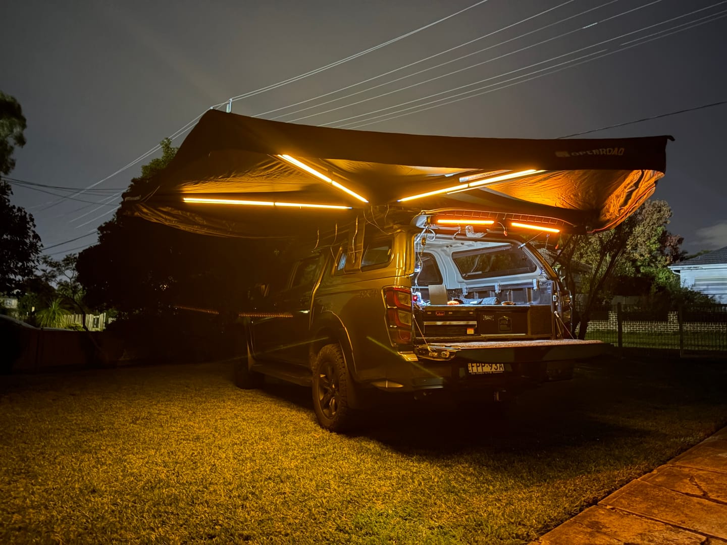 Customer photo review of OPENROAD  270 Free Standing Awning for Camping