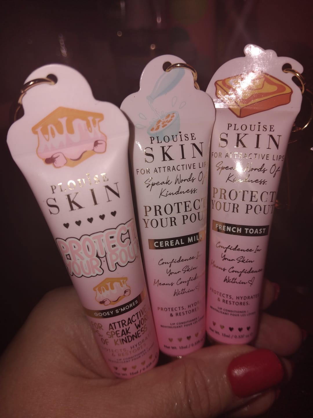 Vásárlói fotóértékelés a Protect Your Pout kulcstartó ajakápolóról